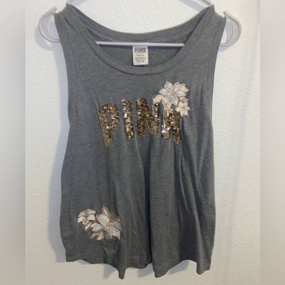 Large pink brand tank top